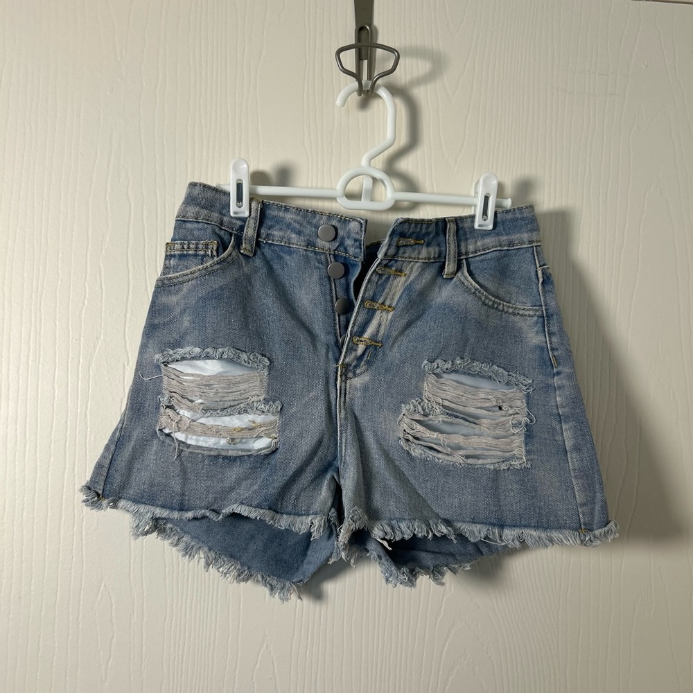 Denim Distressed Women's Shorts